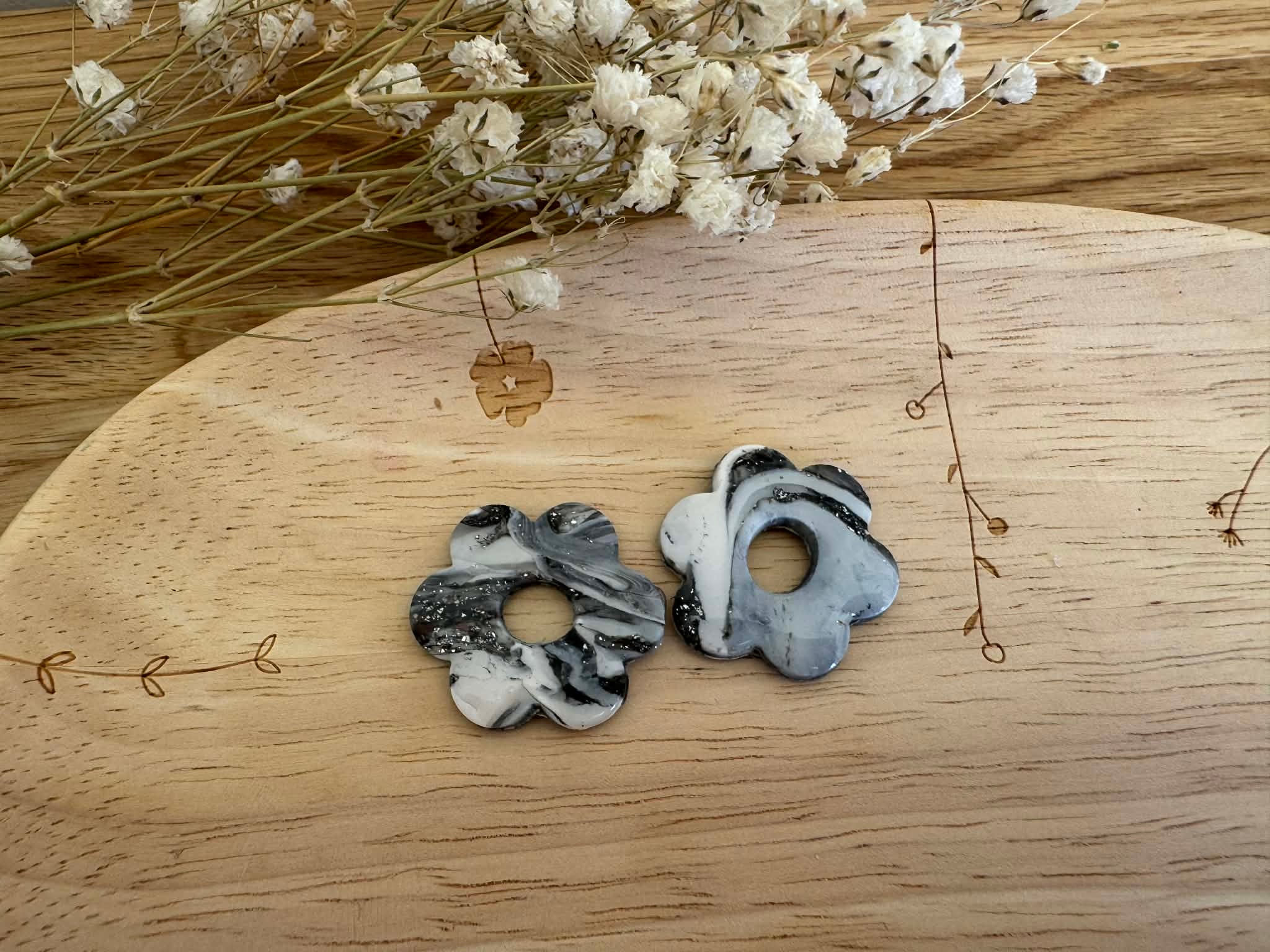 Boucles et pampilles - pampilles fleur