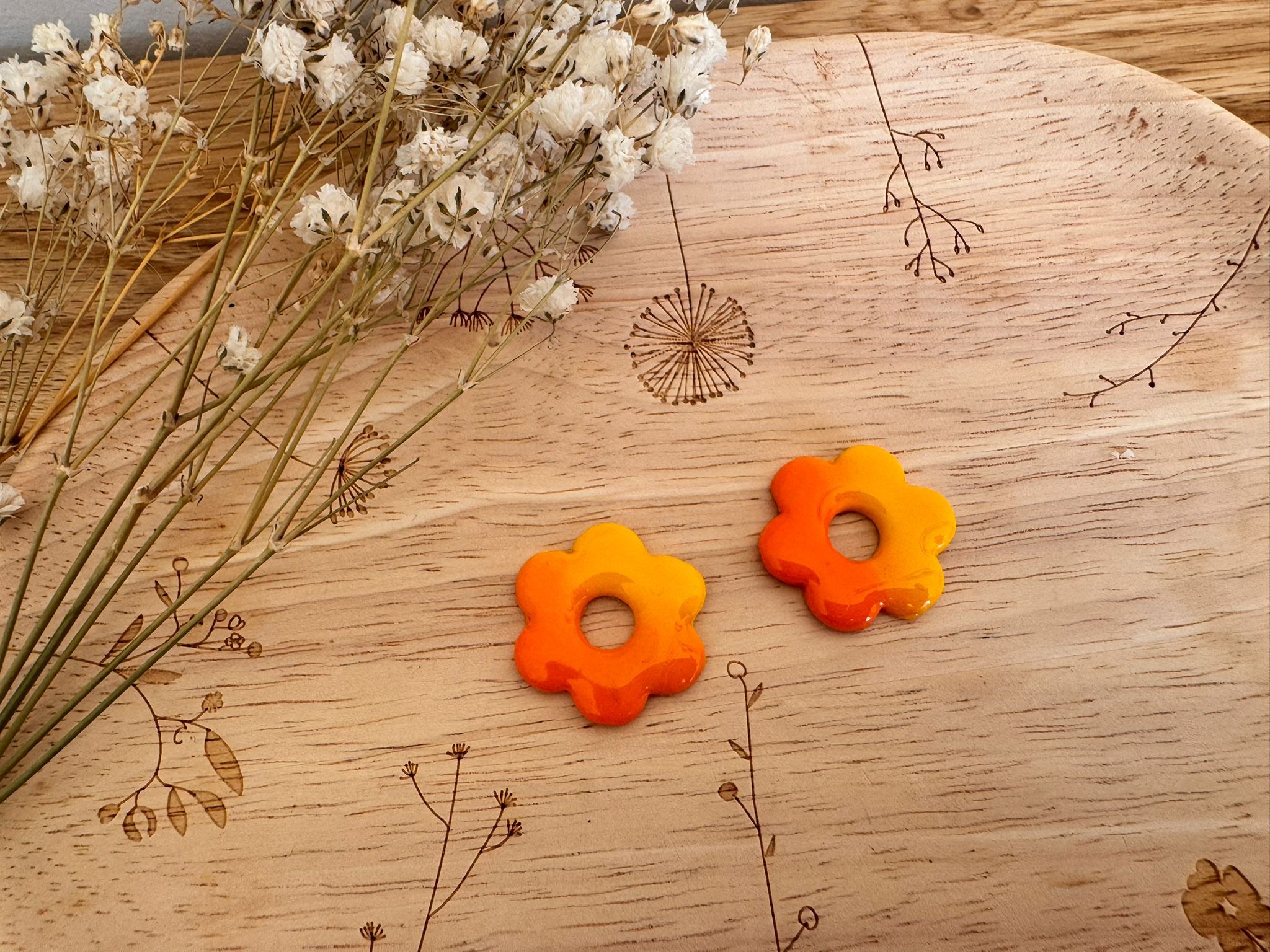 Boucles et pampilles - pampilles Fleur