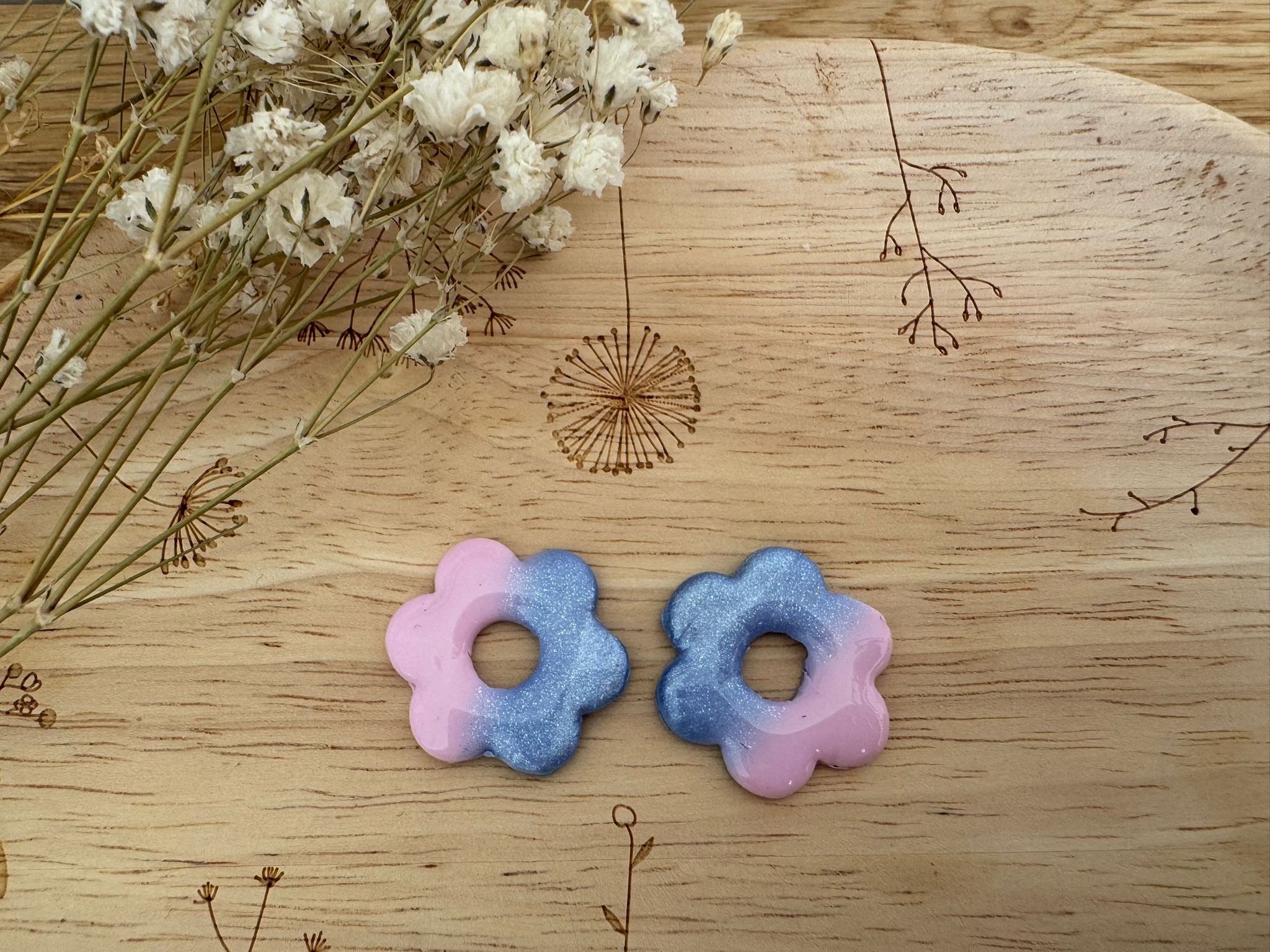Boucles et pampilles - pampilles Fleur