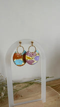 Boucles et pampilles - Boucles rondes demi lune