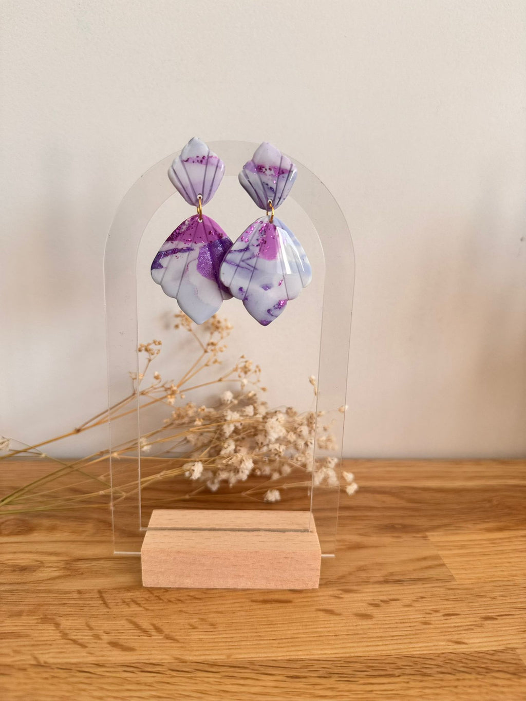 Boucles et pampilles - forme coquillage