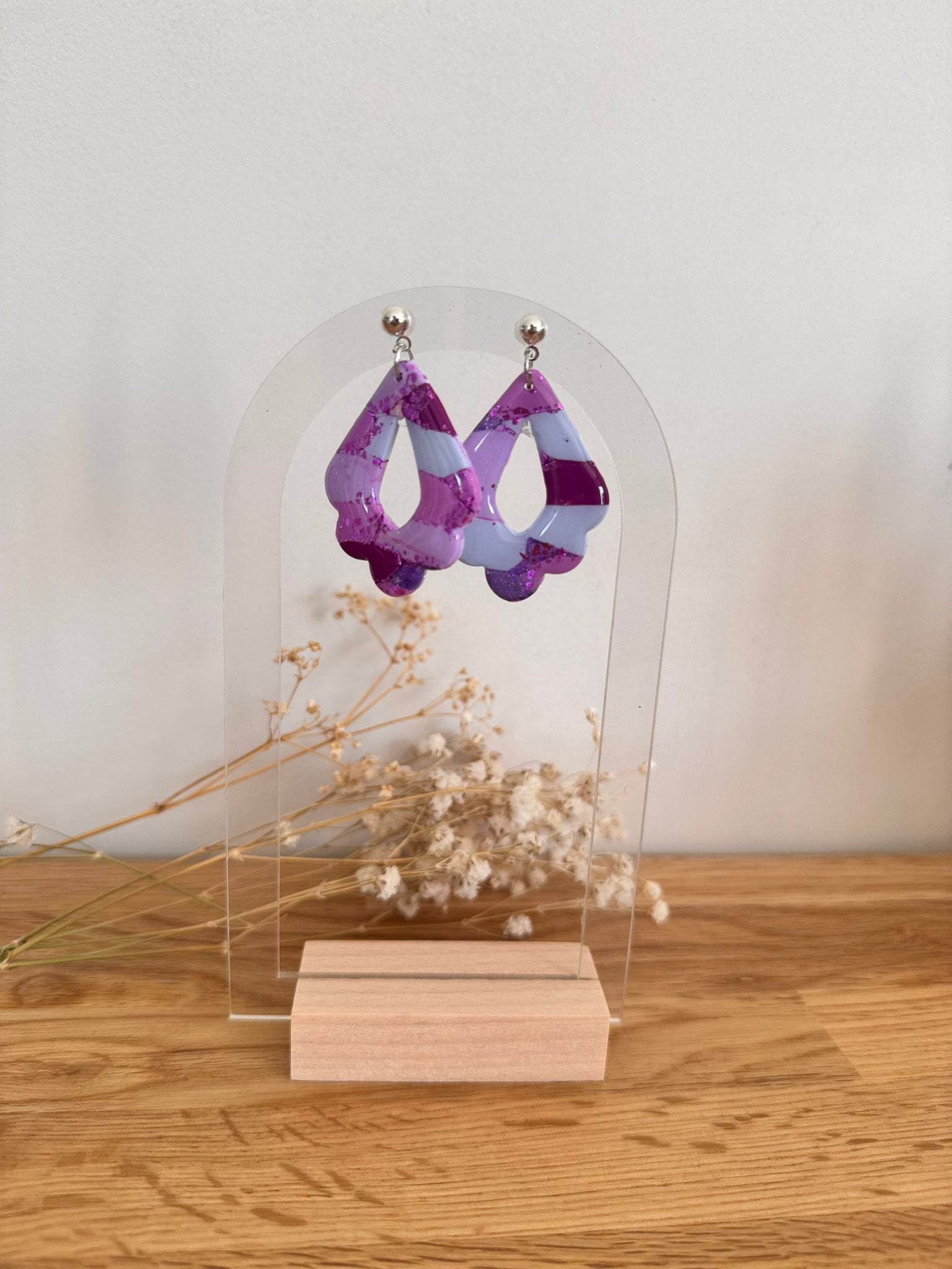 Boucles et pampilles - orientale clou argent